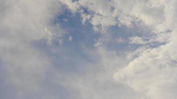 blue sky with white clouds photo