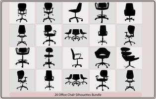 Chair icon,Office chairs silhouettes vector illustration,Black modern office armchair set,illustration with office chairs,silhouette modern furniture chair