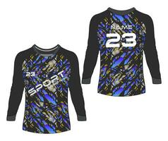 Jersey sports abstract texture tshirt design, for racing soccer gaming motocross cycling. vector