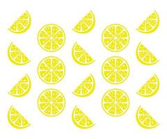 Fresh and juicy lemon on white background. Vector illustration