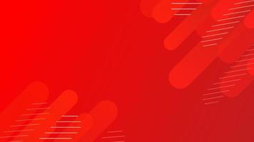 Red abstract background with shapes composition vector