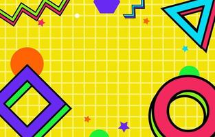 Colorful geometric background vector