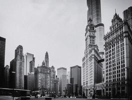 Architecture in downtown Chicago photo