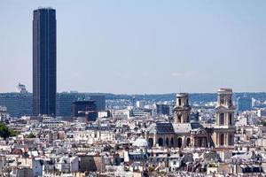 Cityscape of Paris with the Tour Montparnasse photo