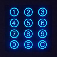 Back lit keypad from a vending machine photo