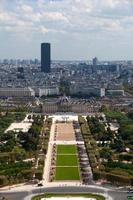 Aerial view of the Champ de Mars in Paris photo