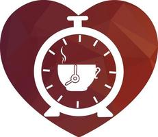 coffee time logo design vector template