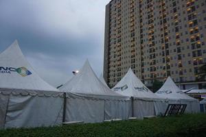 Bogor, Indonesia, 2023 - Portable folding tent photo