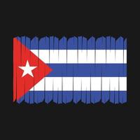 Cuba Flag Brush Vector