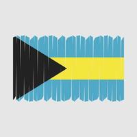 Bahamas Flag Brush Vector