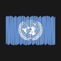 United Nations Flag Brush Vector