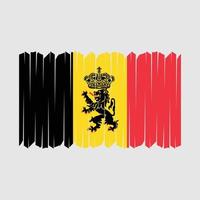 Belgium Flag Brush Vector