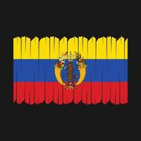 Colombia Flag Brush Vector