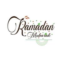 Ramadán Mubarak texto efecto vector diseño 2023 gratis descargar