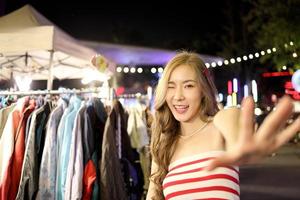 Girl in Night Market photo
