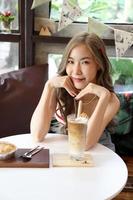 Girl in Cafe photo