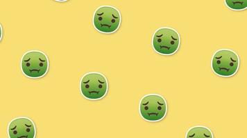 malade visage emoji Contexte