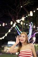 Girl in Night Market photo