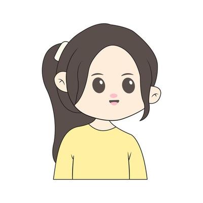 Cute chibi character with simple background 21635241 Vector