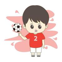 boy with his hobby with simple background vector