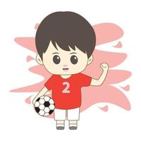 boy with his hobby with simple background vector