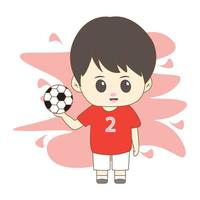 boy with his hobby with simple background vector