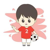 boy with his hobby with simple background vector