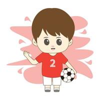 boy with his hobby with simple background vector