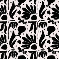 resumen maravilloso floral patrones. moderno de moda minimalista matisse estilo. mano dibujado para fondo de pantalla, pared decoración, tela, tarjeta postal, cubrir, plantilla, bandera. vector