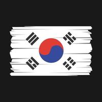 ilustración de vector de bandera de corea del sur