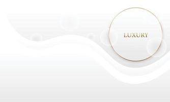 Elegant background with circle frame elements and golden lines. Greeting Card, Banner, Poster. Vector Illustration.