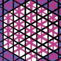 Isometric lines cube background with white, blueish purple, and pink colored vector wallpaper isolated on square template