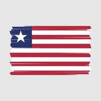 Liberia bandera vector ilustración