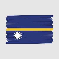 Nauru Flag Vector Illustration