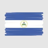 Nicaragua Flag Vector Illustration