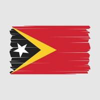 este Timor bandera vector ilustración