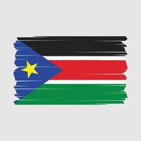 South Sudan Flag Vector Illustration