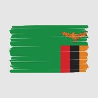 Zambia Flag Vector Illustration