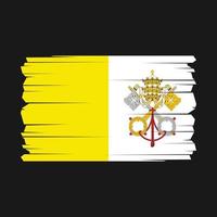 Vatican Flag Vector Illustration