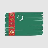 Turkmenistán bandera vector ilustración