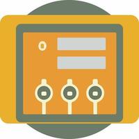 Management panel representing a network interface icon vector illustration