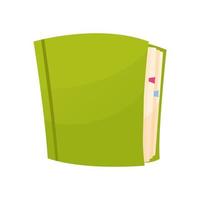 Vector book, illustration on white background, suitable for library design