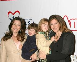 Trisha Leigh Fisher and son HoldenJoely Fisher and daughter SkylarAnnie Opening Night To Benefit CASA of Los Angeles  ArrivalsPantages TheatreLos Angeles CAOctober 4 20052005 photo
