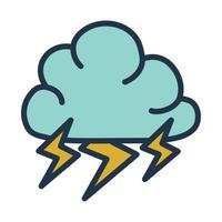 storm cloud design vector