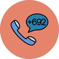 Marshall Islands Dial code Vector Icon