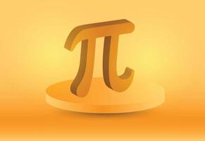 Pi Day Background in Vector Template. March 14, Vector EPS10 illustration, Poster with Text Inscription,Happy National Pi Day.