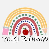 Teacher sublimation,retro Shirt,School rainbow,Teach love inspire,Back to School,Funny Teacher coloring Shirt design vector