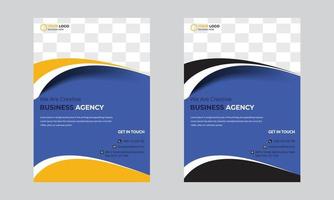 Modern digital marketing agency flyer template, Brochure template poster background for business design. vector