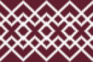 Traditional white ikat  geometric ethnic seamless pattern vector