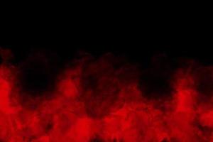 Elegant fire smoke texture on black background for Your Design photo